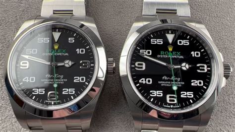 rolex air king old vs new